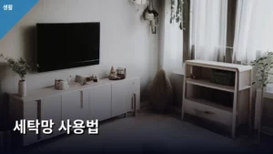 세탁망 사용법 완벽 가이드: 옷감 손상 없이 세탁하는 비법