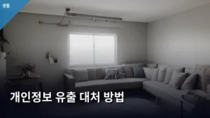 개인정보 유출, 당황하지 않게 대처하는 실질적인 방법 총정리