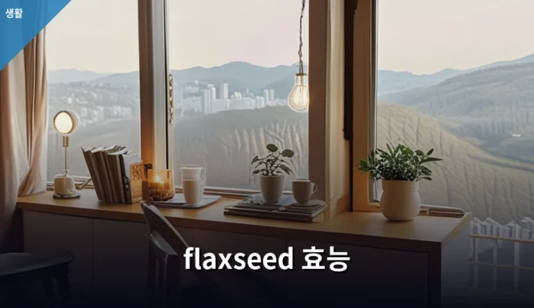 아마씨 영양성분과 flaxseed 효능 및 올바른 섭취 방법