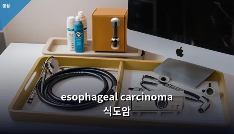 esophageal carcinoma 식도암 증상과 치료 및 관리 방법