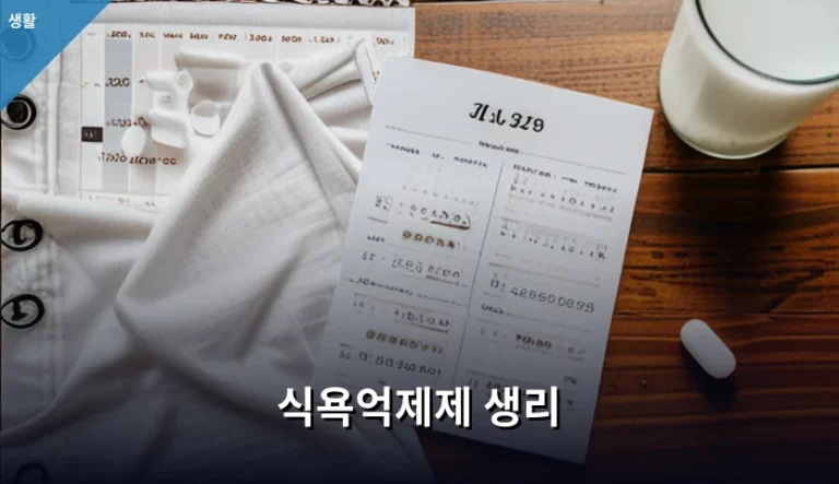 식욕억제제 생리 주기 영향과 복용 시 주의사항